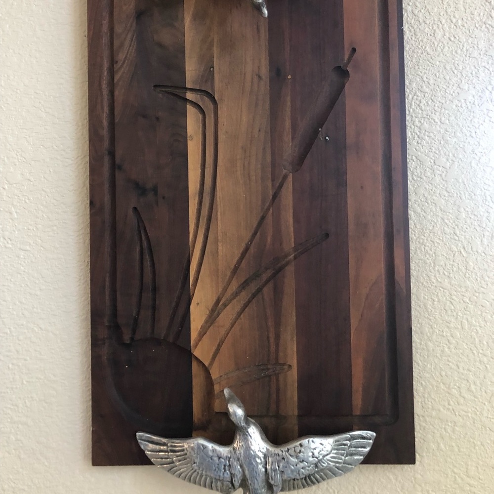 Vintage teal and pewter board.